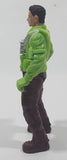 Chap Mei Dino Valley Bright Green Top Brown Pants 4" Tall Toy Action Figure