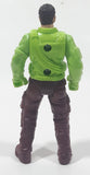 Chap Mei Dino Valley Bright Green Top Brown Pants 4" Tall Toy Action Figure