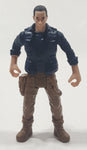 Chap Mei Style Dark Blue Shirt Brown Pants Man 4" Tall Toy Action Figure