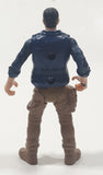 Chap Mei Style Dark Blue Shirt Brown Pants Man 4" Tall Toy Action Figure