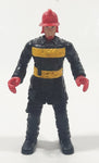 Chap Mei Rescue Squad Fireman Fire Fighter 3 3/4" Tall Toy Action Figure