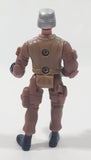 Soldier in Brown 3 3/4" Tall Rubber Toy Action Figure