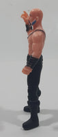 Shirtless Bald Man Figure with Black Mustache and Blue Chops 4" Tall Toy Action Figure