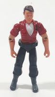 Bass Pro Shops Fisherman in Red Shirt 3 7/8" Tall Toy Action Figure