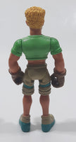 Green Shirt Brown Gloves Blonde Hair Man 3 3/4" Tall Toy Action Figure