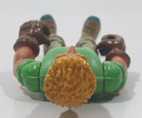 Green Shirt Brown Gloves Blonde Hair Man 3 3/4" Tall Toy Action Figure