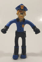 KidKraft Everyday Heroes Police Officer Cop Rubber Bendable 4 5/8" Tall Toy Action Figure