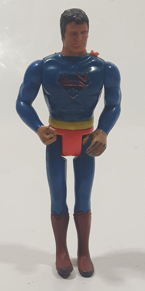 Vintage 1979 DC Comics Superman 4" Tall Toy Action Figure - No Cape