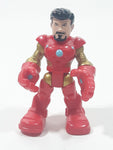2014 Hasbro Marvel Super Hero Adventure Iron Man Tony Stark 2 1/2" Tall Toy Action Figure C-023E