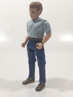 1998 Fisher Price Loving Family Dad Father in Blue and Light Blue 6" Tall Toy Action Figure
