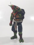 2015 Playmates Paramount Pictures TMNT Teenage Mutant Ninja Turtles Raphael 5 1/2" Tall Toy Action Figure Talking with Sound