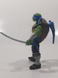 2015 Playmates Paramount Pictures TMNT Teenage Mutant Ninja Turtles Leonardo 5" Tall Toy Action Figure Talking with Sound