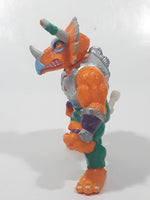 1990 Playmates Mirage Studios TMNT Teenage Mutant Ninja Turtles Triceraton 4 1/4" Tall Toy Action Figure