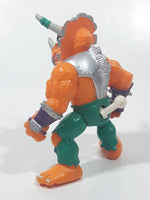 1990 Playmates Mirage Studios TMNT Teenage Mutant Ninja Turtles Triceraton 4 1/4" Tall Toy Action Figure