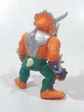 1990 Playmates Mirage Studios TMNT Teenage Mutant Ninja Turtles Triceraton 4 1/4" Tall Toy Action Figure