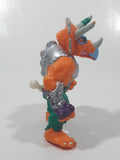 1990 Playmates Mirage Studios TMNT Teenage Mutant Ninja Turtles Triceraton 4 1/4" Tall Toy Action Figure