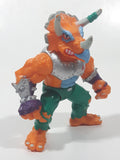 1990 Playmates Mirage Studios TMNT Teenage Mutant Ninja Turtles Triceraton 4 1/4" Tall Toy Action Figure