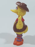JHP Sesame Street Big Bird in Cowboy Attire 3 1/4" Tall PVC Toy Figure