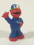JHP Sesame Street Elmo as Mechanic with Wrench 2 1/4" Tall PVC Toy Figure