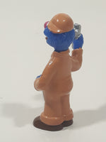 JHP Sesame Street Grover as Mechanic with Wrench 2 5/8" Tall PVC Toy Figure