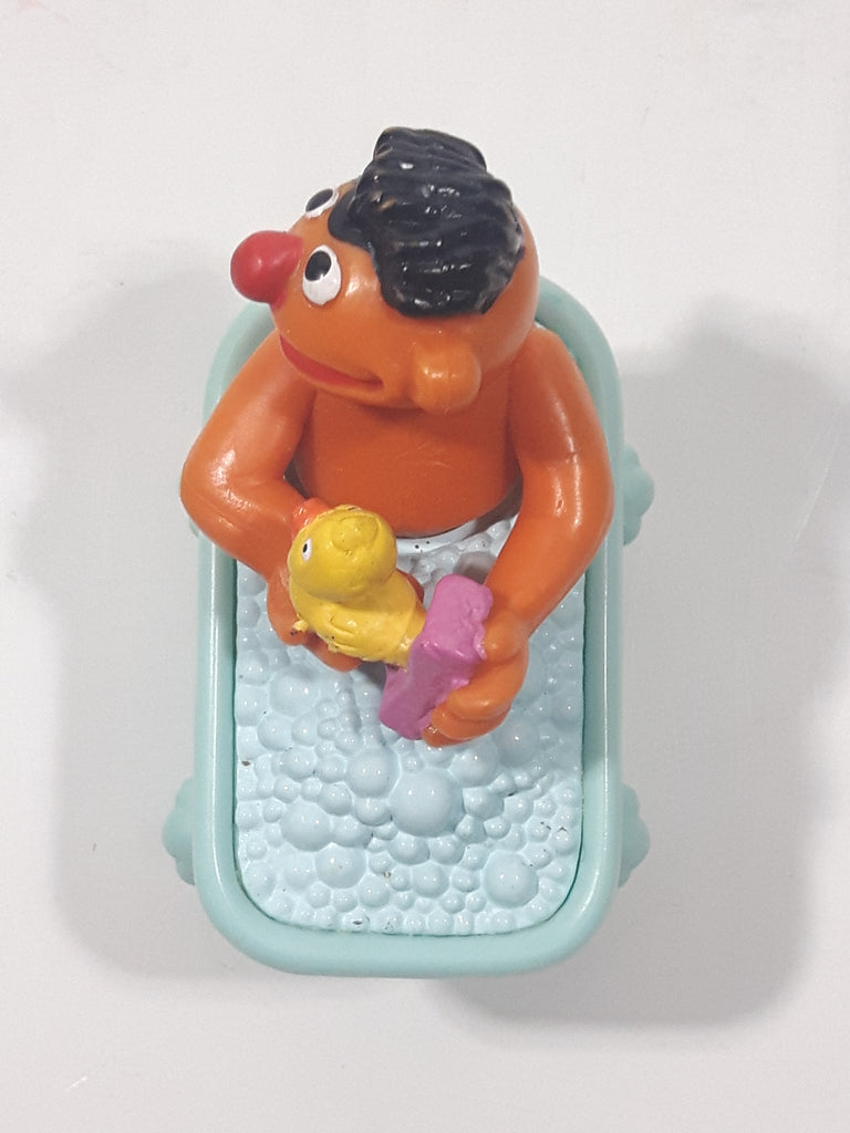 Applause Muppets Bert in Bath Tub with Rubber Ducky 2 1/2" Long Toy Ve