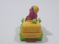 1997 Tyco Matchbox Sesame Street Animal Bull Dozer Front End Loader Yellow 3 1/4" Long Toy Vehicle