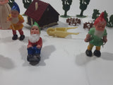 Snow White And The Seven Dwarfs Village Plastic Toy Characters with Trees, Building and Accessories Made in Hong Kong