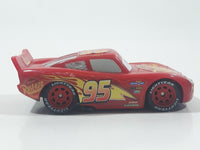 2016 Disney Pixar Cars Lightning McQueen #95 Red Plastic Die Cast Toy Car Vehicle FCV94