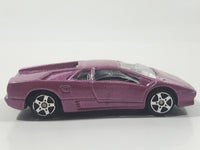 Maisto Lamborghini Diablo Metallic Purple Pink 1/64 Scale Die Cast Toy Dream Super Car Vehicle