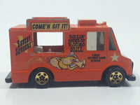 2002 Hot Wheels Wild Frontier Good Humor Truck Saucey Sanders' Orange Catering Food Truck Die Cast Toy Car Vehicle Missing the Man