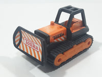 2003 McDonald's Hasbro Tonka Bulldozer Orange and Black Die Cast Toy Car Vehicle
