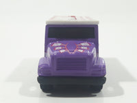 2002 Maisto Marvel Gambit Armored Van Truck Purple with White Roof Die Cast Toy Car Vehicle