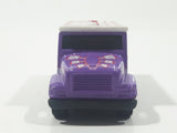 2002 Maisto Marvel Gambit Armored Van Truck Purple with White Roof Die Cast Toy Car Vehicle