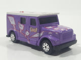 2002 Maisto Marvel Gambit Armored Van Truck Purple with White Roof Die Cast Toy Car Vehicle
