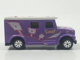 2002 Maisto Marvel Gambit Armored Van Truck Purple with White Roof Die Cast Toy Car Vehicle