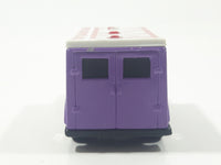 2002 Maisto Marvel Gambit Armored Van Truck Purple with White Roof Die Cast Toy Car Vehicle