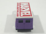 2002 Maisto Marvel Gambit Armored Van Truck Purple with White Roof Die Cast Toy Car Vehicle