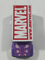 2002 Maisto Marvel Gambit Armored Van Truck Purple with White Roof Die Cast Toy Car Vehicle