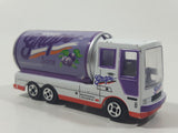 RealToy Cabover Tanker Truck Always Grape Juice White with Purple Can Die Cast Toy Car Vehicle