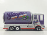 RealToy Cabover Tanker Truck Always Grape Juice White with Purple Can Die Cast Toy Car Vehicle