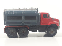 2012 Hasbro Tonka FunRise Tanker Truck Red and Grey Die Cast Toy Car Vehicle