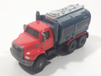 2012 Hasbro Tonka FunRise Tanker Truck Red and Grey Die Cast Toy Car Vehicle