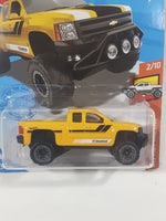 2021 Hot Wheels HW Hot Trucks Chevy Silverado Off Road Yellow Die Cast Toy Car Vehicle New in Package