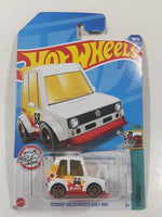 2022 Hot Wheels Tooned Volkswagen Golf MK1 White Die Cast Toy Car Vehicle New in Package