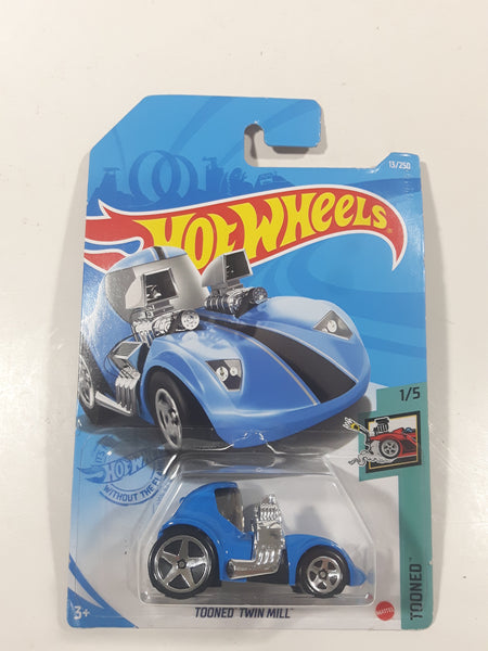 2021 Hot Wheels Tooned Twin Mill Blue Die Cast Toy Car Vehicle New in Package