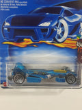 2001 Hot Wheels Spectraflame II Series Jet Threat 3.0 Blue Die Cast Toy Car Vehicle New in Package