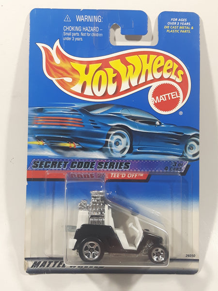 2000 Hot Wheels Secret Code Series Tee'd Off White Die Cast Toy Car Vehicle New in Package