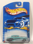2002 Hot Wheels Spares 'N Strikes So Fine Turqoise Die Cast Toy Car Vehicle New in Package