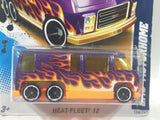 2012 Hot Wheels Heat Fleet GMC Motorhome Metalflake Purple Die Cast Toy Car Recreational Vehicle New in Package