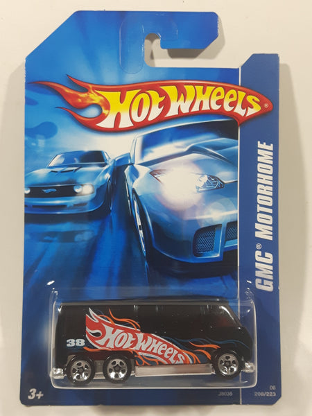 2007 Hot Wheels Stars GMC Motorhome Black Die Cast Toy Car Recreational Vehicle New in Package